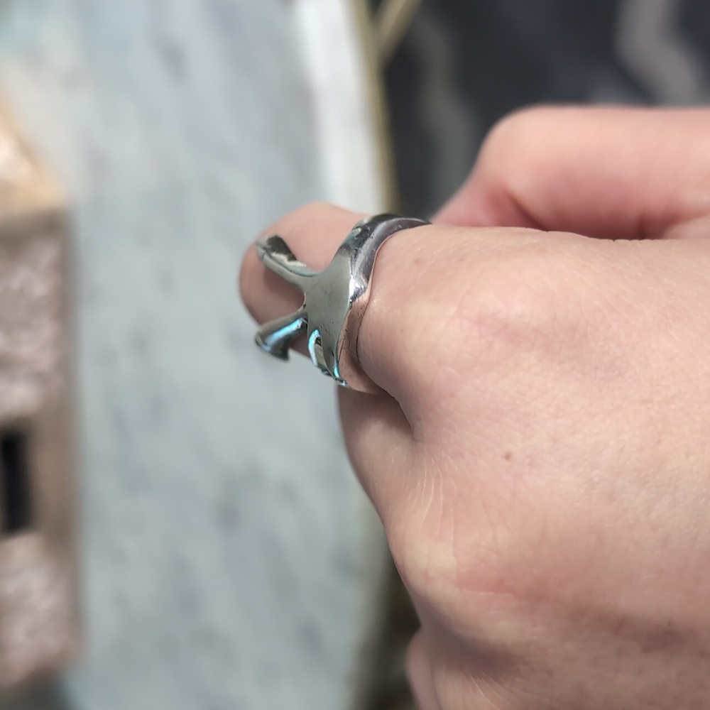Sterling Silver Hand Ring - image 3